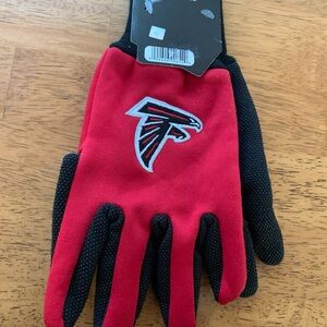 NFL Atlanta Falcons Black and Red Sport Utility Gloves with Grippers